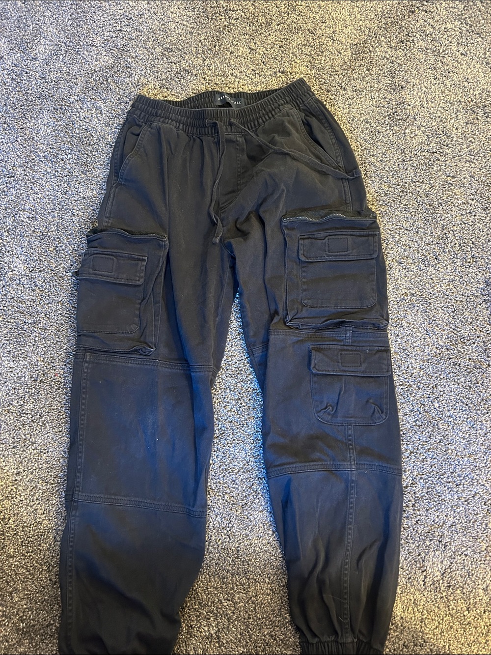 Aeropostale Women's Black Cargo Jogger Pants